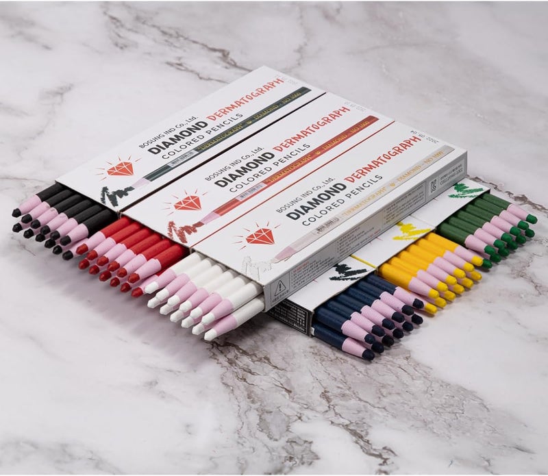 Diamond Dotz Diamond Peel-Off China Markers/Grease Pencils for Glass, Cellophane, Vinyl, Metal, Etc. (12 Pencils) (Black) - Image 3